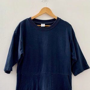 Kotn navy sweater dress with large pockets